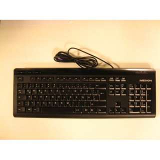 Medion PS2 Tastatur Model KB 0837 [Deutsch] [Schwarz]