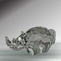 Newest Addition Crystal Florida Crystal Rhino Figure  