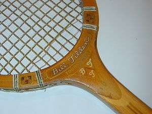 Bill Tilden Tournament Vintage Tennis Racquet   Very Nice Condition 
