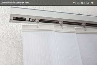 VICTORIA M Lamellenvorhang für Fenster und Türen   Kopfleiste mit 