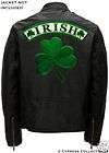 IRISH SHAMROCK BIKER PATCH CLOVER (TWO) 2 LARGE BACK PATCH embroidered 