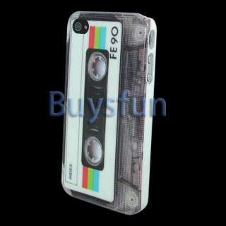   Cassette White Hard Cover Case Skin for Apple iPhone 4 4G 4S  