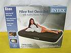 Intex Wave Beam Pillow Top Classic Twin Bed w/ Built In Electric Pump 