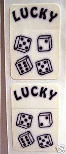 Lucky Dice 7 11 Flip Top Old Cigarette Lighter Stickers  
