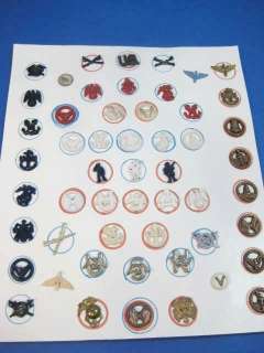 vtg Celluloid Military USN US Sailor Insignia Buttons  