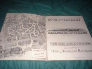 1939 NY WORLDS FAIR RAILROADS ON PARADE PAGEANT PROGRAM 