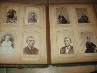 Antique Photo Album GRAND RAPIDS MI Cabinets, Tintypes DOANE FAMILY 