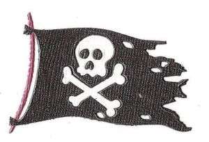 Pirate Flag #2 Die Cut Embellishment Cuttlebug  