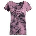 Harley Davidson Womens Short Sleeve Open Back Sleeve with lace