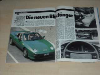 Rallye Racing 09/1981 Der Hammer! Porsche 928 Cabrio von B&B in einer 