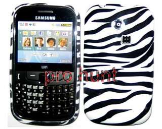 Zebra Silicone Gel Case Cover For Samsung Chat Ch@t335 S3350  