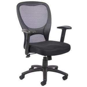   Boss Basic Mesh Task Chair with Adjustable Arms: Office Products