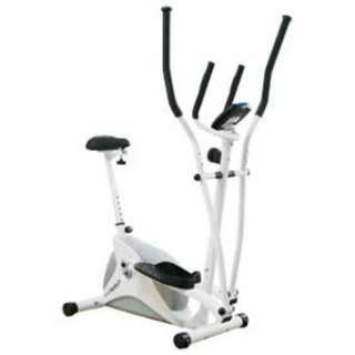   Black 2 in 1 Exercise Bike and Cross Trainer   SALE PRICE  