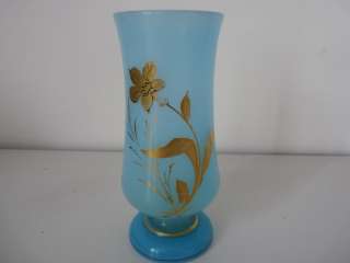   Vase opaline bleu Napoléon III