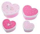 Bombay Duck Girls Fairy Heart Shaped Lunchbox Stacking Plastic 