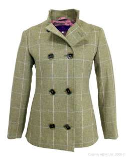 Beaver of Bolton Ladies Tulla Tweed Jacket   Green/Pink/Blue  