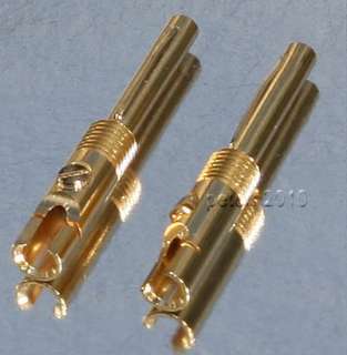 GOLD 4mm BANANA PLUGS Solder/Screw for KEF Tannoy NEW  