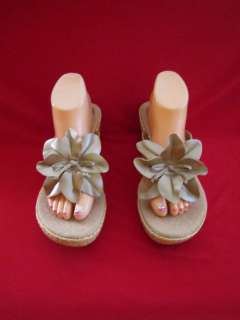 BORN CONCEPT Wedge GOLD Sandals Size 11 StyleBC0679  