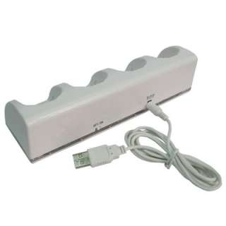 Base 4 posti Carica Batteria + 4 batterie 2800 mAH per controller Wii 