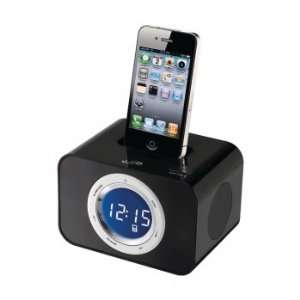  iLive Clock Radio for iPod and iPhone  Black  Players 
