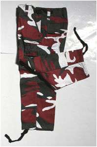   Pantalon Treillis BDU M65 Camouflage Urban rouge 10 ans