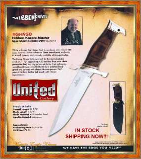 United/Cut Gil Hibben GH950 Karate Master Knife/Sheath  