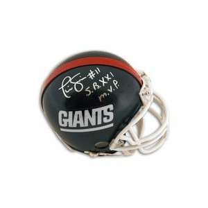 Phil Simms Autographed New York Giants Throwback Mini Football Helmet 