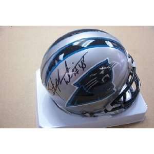  Stephen Davis Autographed Panthers Mini Helmet Sports 