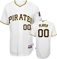 Pittsburgh Pirates Jersey Any Player Big & Tall Home White Authentic 
