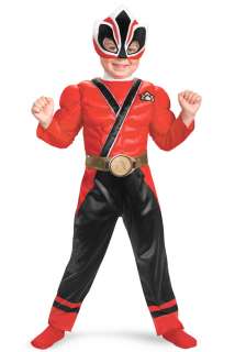Power Rangers Samurai Red Ranger Samurai Muscle Toddler Costume for 
