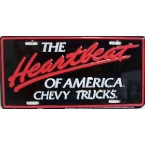  Heartbeat Chevy Truck License Plate 