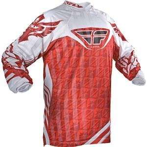   Fly Racing Kinetic Mesh Jersey   2009   X Large/Red/White: Automotive
