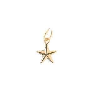  Nautical Star Charm in 24 Karat Gold Vermeil Jewelry