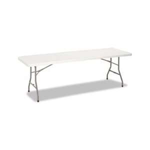  8 Foot Resin Folding Table, 96w x 30d x 29 1/4h, White 