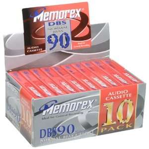  Memorex 90 Minute DBS Audio Tape (10 Pack): Electronics