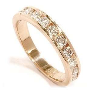    .80CT 14K Rose Gold Diamond Wedding Anniversary Ring Jewelry