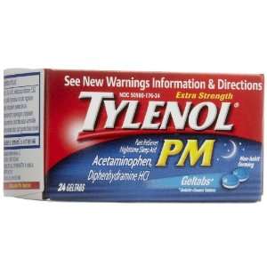 Tylenol PM Extra Strength Pain Reliever & Fever Reducer Geltabs 24 