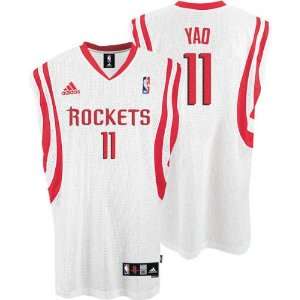  adidas Houston Rockets #11 Yao Ming White Home Swingman Basketball 