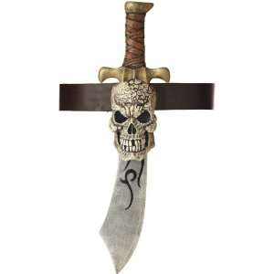   Pirate Sword & Skull Sheath Adult / Gray   One Size 