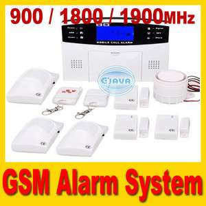   Wireless GSM SMS Home Security Alarm System w/LCD Screen controller