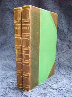   THE COUNT OF MONTE CRISTO Two fine leather volumes complete set  