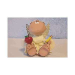  Angel Cheek Figurine with Apple