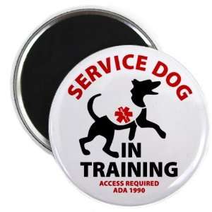  SERVICE DOG IN TRAINING ANIMAL Medical Alert 2.25 Fridge 