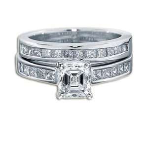  1.15 ct E VS1 Asscher Diamond Ring   Ideal & Unique 