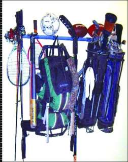 Golf Bag Storage Rack Organizer   Sports Equipment  