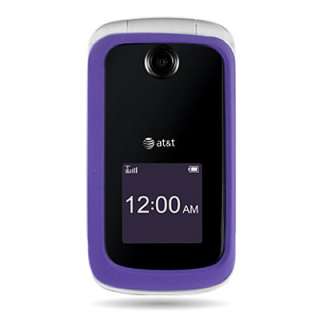   Hard Faceplate Cover Case For At&T Zte Z331 Phone Purple  