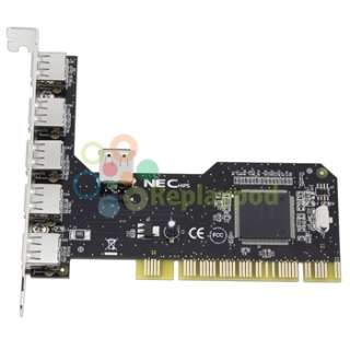 PORT SYBA PCI CONTROLLER USB 2.0 HUB HIGH SPEED 480MB PCI CARD CARDS 