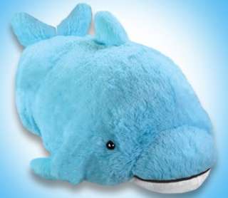 New NWT Backpack Clip On Mini Pillow Pet Squeaky Dolphin 022286912426 