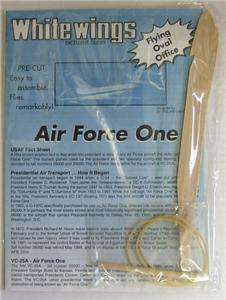 WHITEWINGS AIR FORCE ONE PAPER & BALSA PLANE 1 GLIDER  