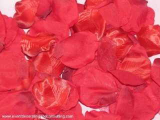 High Quality Thick Silk Rose Petals/Red  100 PCS  